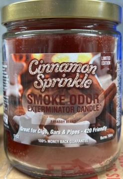 Smoke Odor Exterminator Candle Cinnamon Sprinkle 13oz
